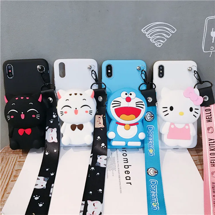 3D Тоторо монетница стежка для OPPO R11 R11S PLUS A1K K1 R17 PRO F7 YOUTH F9 F11 K3 чехол для телефона чехол милый FUNDA COQUE ETUI CAPA