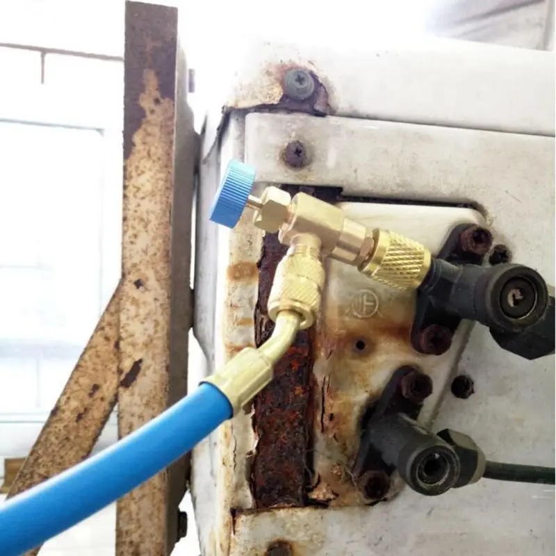 

2Pcs Safety Valve R410A R22 Air Conditioning Quick Coupler Connector Adapters