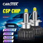 Светодиодная фара H7, 25000LM 6000K 360 градусветодиодный лампы 3000K 4300K D2S D4S 9012 HIR2 H1 D2R D4R H11 H8 H9 9005 9006 HB3 HB4 CSP 90 Вт