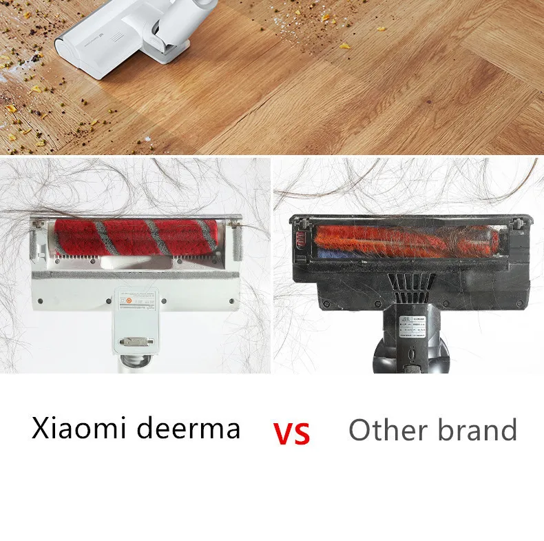 Беспроводной пылесос Xiaomi Mijia Deerma, ручной беспроводной пылесос с сильным всасыванием, низкий уровень шума, ночной Светильник