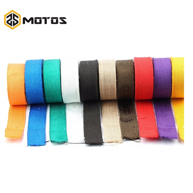 ZS MOTOS Тепловая выхлопная труба лента теплоизоляционная пленка огнеупорная ткань