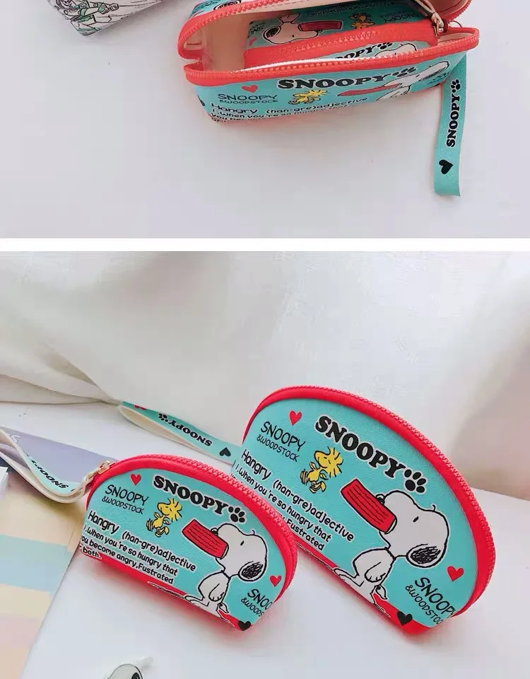 Два размера Peanuts Rogue Dog мультфильм кавайный чехол для карандаша большой емкости мультфильм холст пенал коробка принадлежности для школьников, студентов