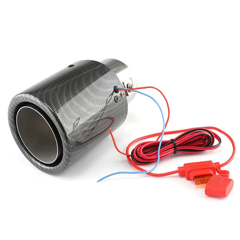 Универсальный Автомобильный светодиодный глушитель наконечник трубы красный