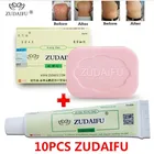 Мазь от псориаза Zudaifu, 10 шт. + 1 шт. мыло от псориаза, себореи, экземы, против грибка, отбеливание (без коробки)