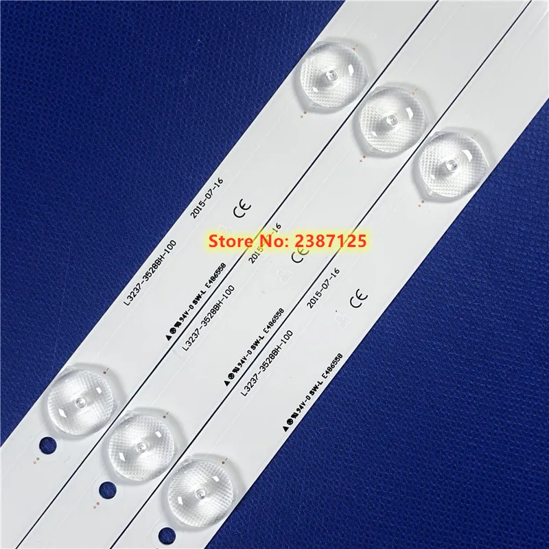 1 Набор = 3 светодиодный Ки Светодиодная лента для подсветки 7 ламп Lg L3237-2835Ms