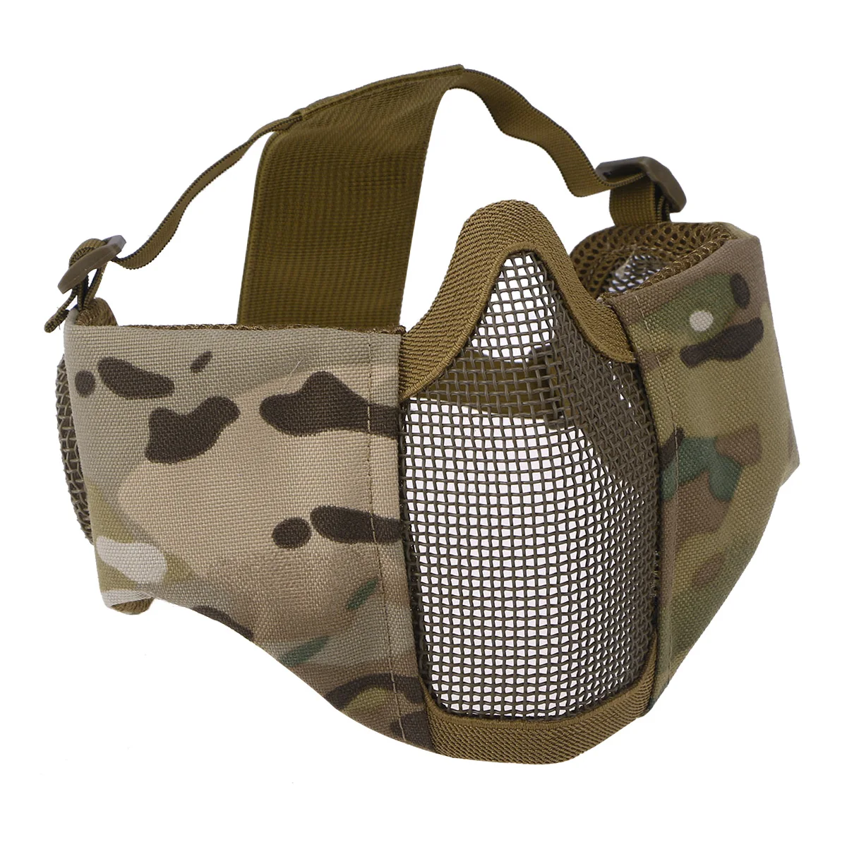 Тактическая Маска для страйкбола и пейнтбола CS Складная полумаска из