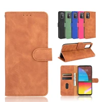 solid color flip leather phone case for oukitel c23 c22 c21 c19 c18 c17 pro wp5 with card slot bracket shockproof cover cases