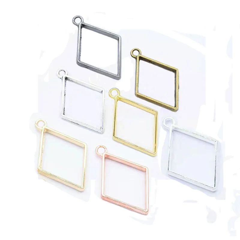 

Подвеска из металлического сплава, 25 х40 мм, 7 цветов, 10 шт.