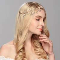 handmade rhinestone headband for women pearl hair jewelry bridal wedding hair accessories party bride headpiece bridesmaid gift