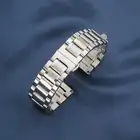 Ремешок для часов Tissot Citizen Longines Armani, однотонный браслет из нержавеющей стали для женщин и мужчин, 16 17 18 19 20 21 22 23 24 мм