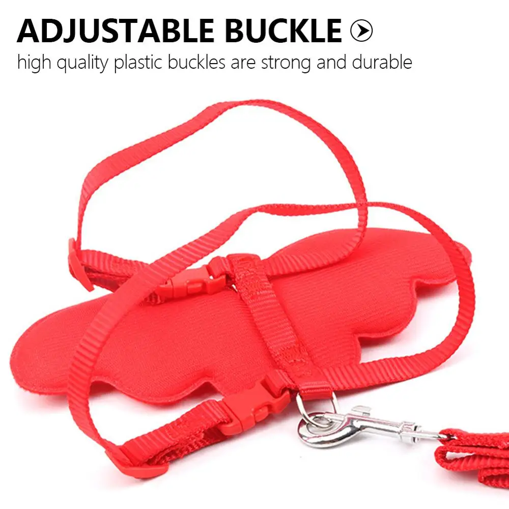 Жилет Регулируемый однотонный из полиэстера для кошек упряжка с крыльями