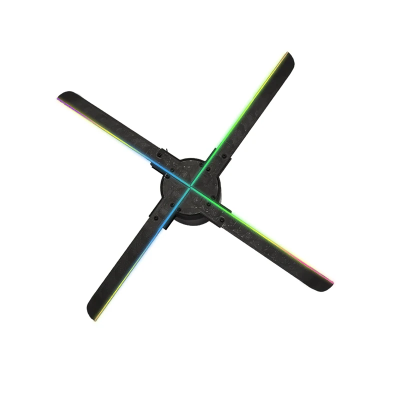 Best Selling Mobile Phone Display Cabinet Holographic Fan Bluetooth Wifi Novel Holographic Projection Lamp Christmas Decoration