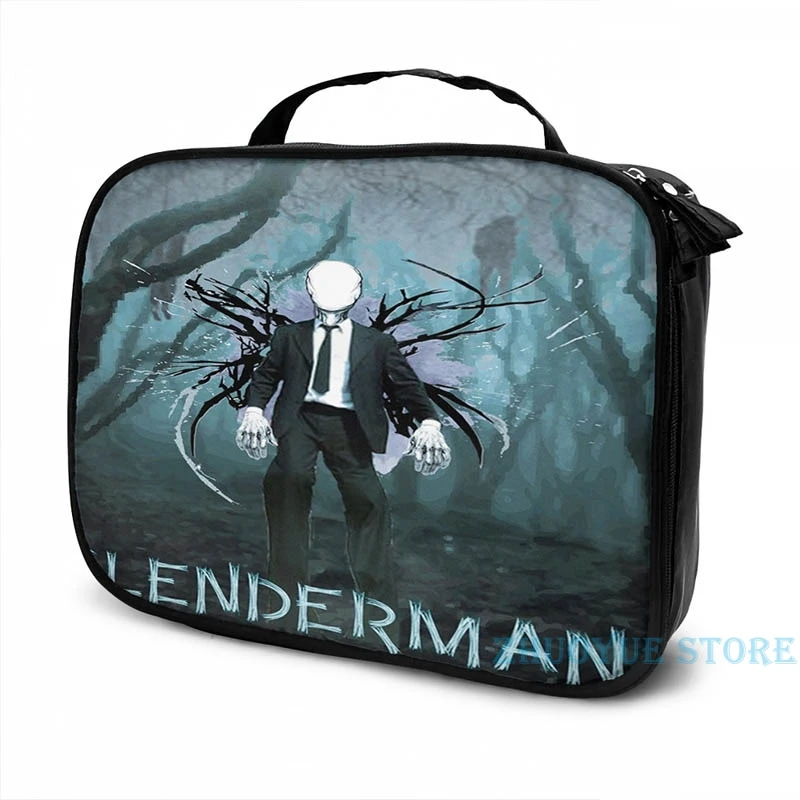 Забавный рюкзак Slenderman с графическим принтом и USB-зарядкой школьные ранцы для