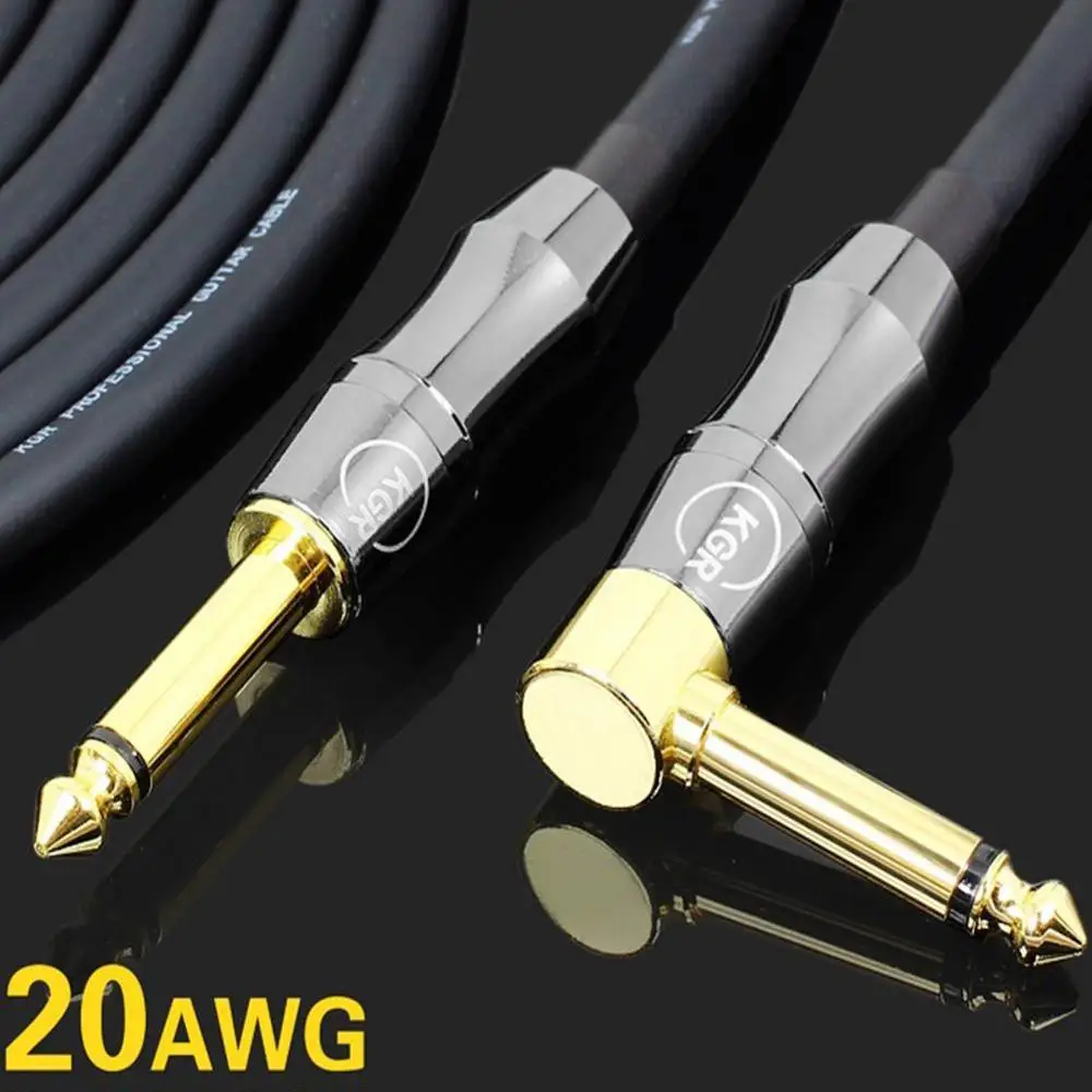 KGR 20AWG Guitar Audio Cable Line Electric Bass Piano Keyboard Drum Instrument Noise Reduction Shield Wire | Спорт и развлечения