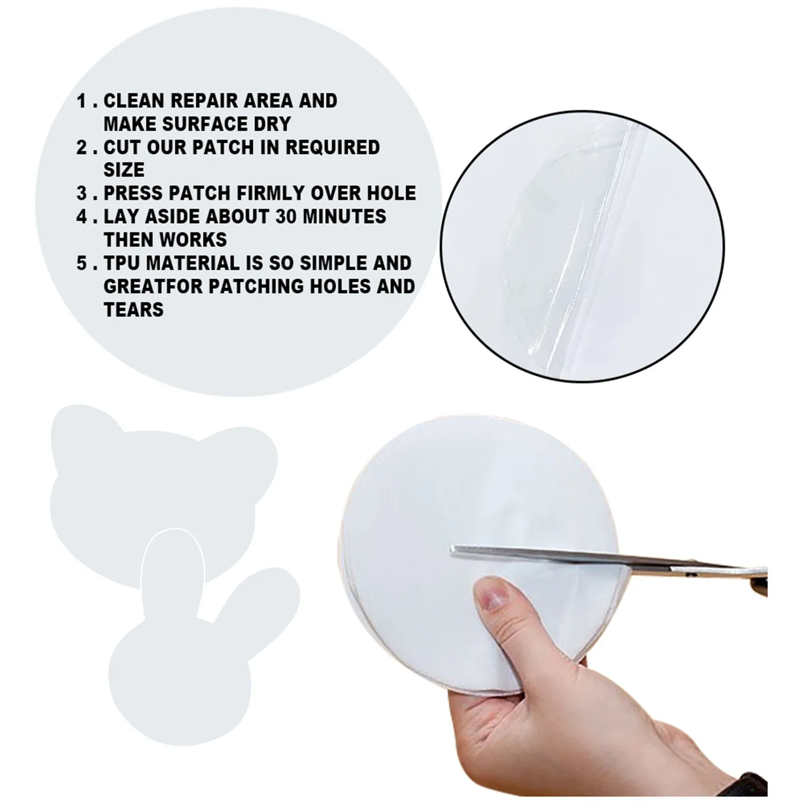 Водонепроницаемая самоклеящаяся ремонтная лента из ПВХ фотопленка для палатки