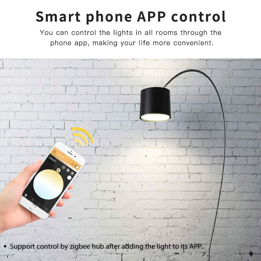G светодиодный OPTO ZIGBEE 12 Вт RGBCCT смарт лампы в виде AC100 240V RGB + CCT двойной белого цвета