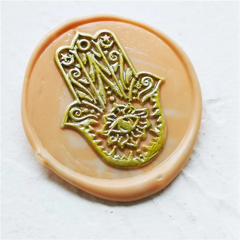 

Ручная сургучная печать Фатима, деревянный штамп в стиле ретро, печать, штемпели