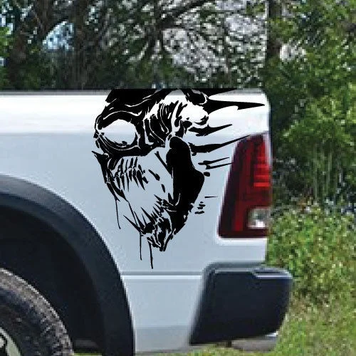 Для 2 шт./пара Dodge Ram Chevy Ford для фотосъемки в стиле гранж с изображением черепа