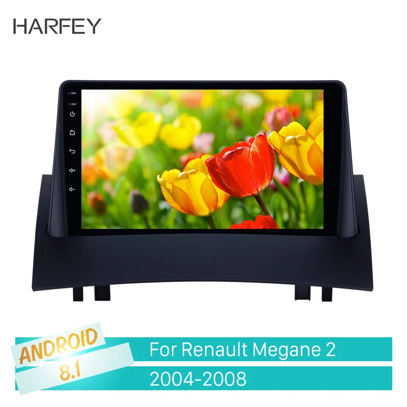 Harfey Carplay GPS навигация Радио HD сенсорный экран 9 дюймов Android 8 1 для Renault Megane 2 2004-2008 с