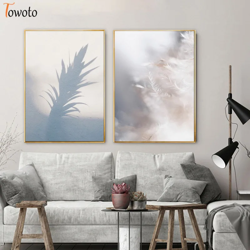 Пастельная цветная Картина на холсте скандинавский плакат минималистичный