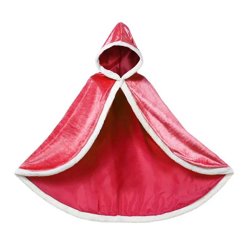 Red cloak Костюм принцессы Авроры для костюмированной вечеринки; платье Спящей красавицы; детское нарядное бальное платье; детское платье Авроры на день рождения; платье на Хэллоуин для девочек - Цвет: Red cloak