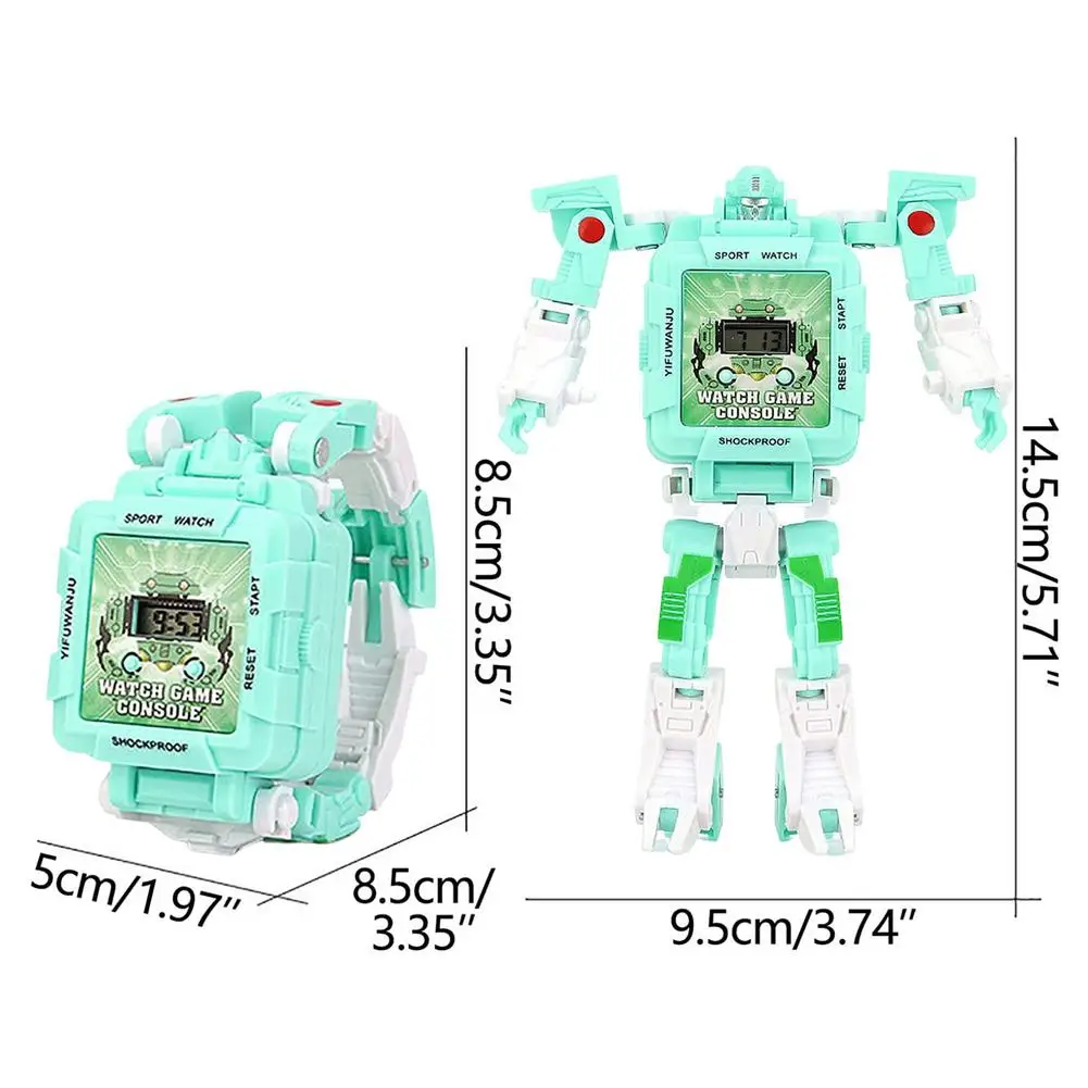 Часы-трансформер детские электронные наручные часы-робот игрушка-трансформер |