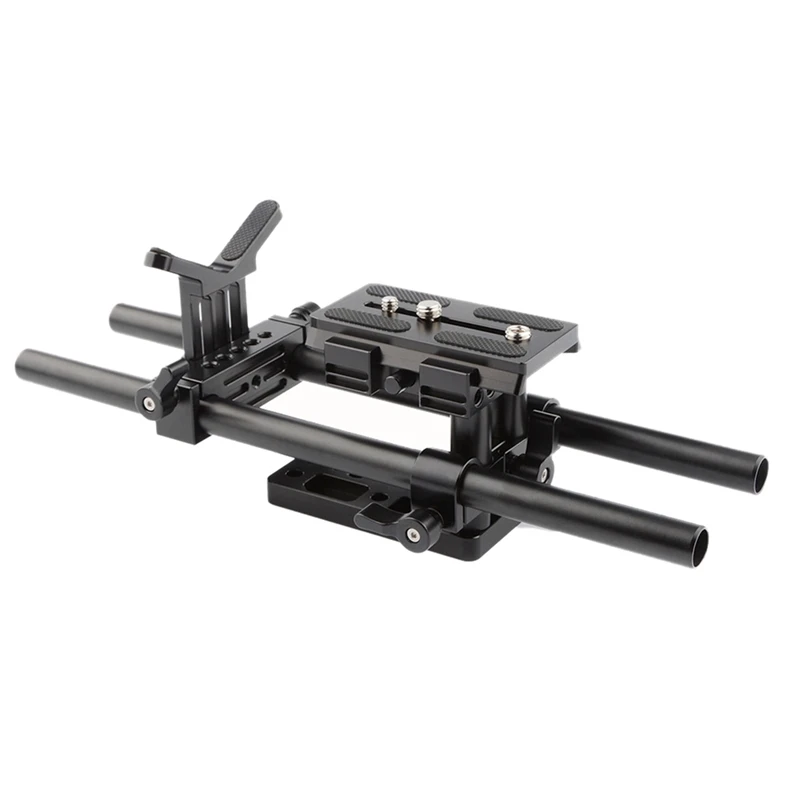 

Universal DSLR Shoulder Mount Support Rig with Manfrotto Quick Release Plate Lens Support Bracket for Camera Shoulder