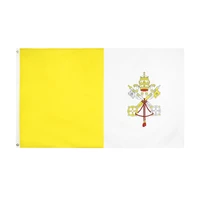 free shipping the vatican city flag 90x150cm christianity cross church yellow white vatican flag high quality