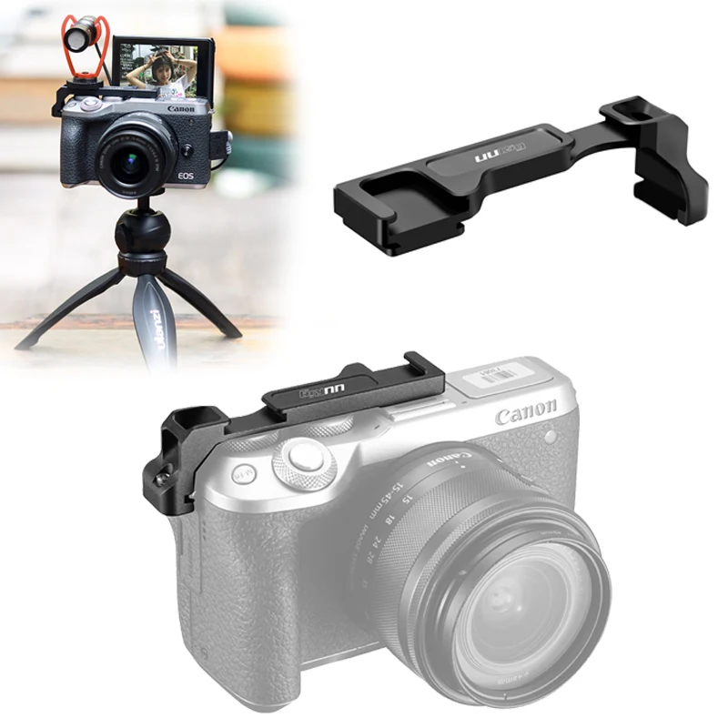 UURig R038 двойной Удлинительный Кронштейн Горячий башмак для Canon M6 Mark II заполняющий