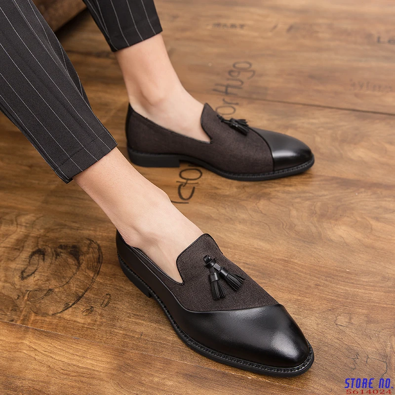 

Luxury Brand shoes men Fashion Soft Moccasins Men Loafers High Quality Leather tassel Shoes Mens Flats Driving Shoes big size 48