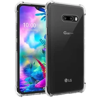 crystal soft case for lg g8x thinq g8 reiforced corner silicone back cover for lg v50s thinq v50 rubber bumper protective cases