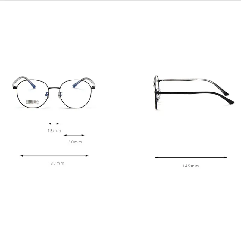 Мужские и женские очки для чтения круглые компьютерные в оправе из сплава с