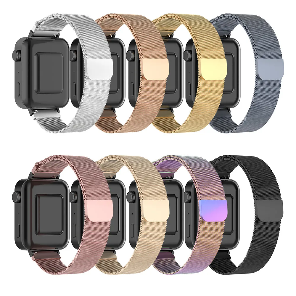 18 мм нержавеющая сталь сетчатый ремешок для часов Ремешок Для Xiaomi Smartwatch Универсальный сменный Ремешок Браслет