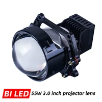 raygeek 3 0 bi led projector lenses headlight 3r g5 6000k 45w 55w 6200lm universal car headlamp retrofit styling