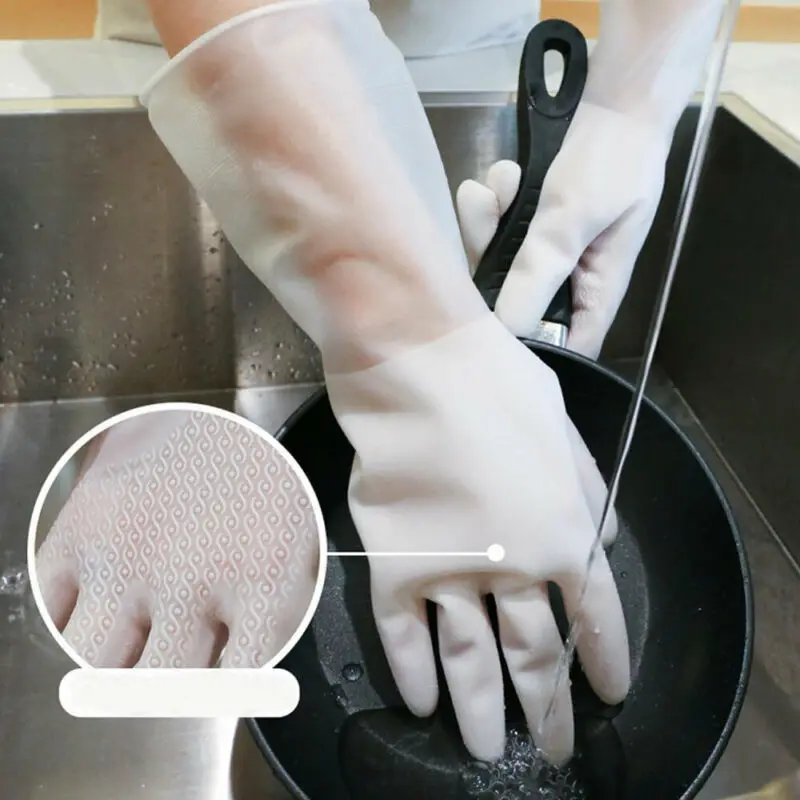 1 пара волшебных шлепанцев ПВХ латексные перчатки для мытья посуды бытовой Кухня