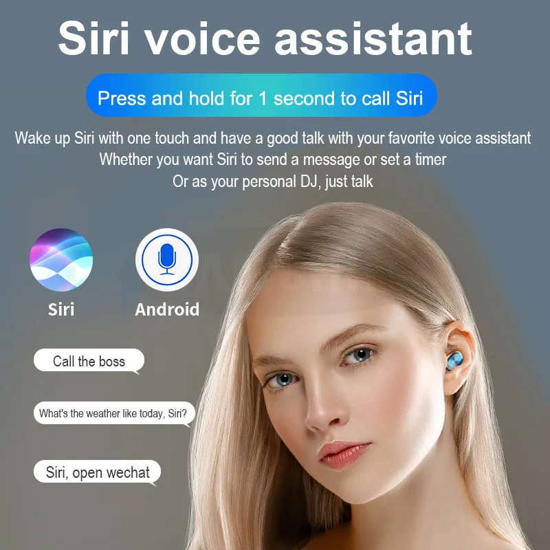 Новые Bluetooth наушники 5 0 TWS светодиодный дисплей сенсорное управление