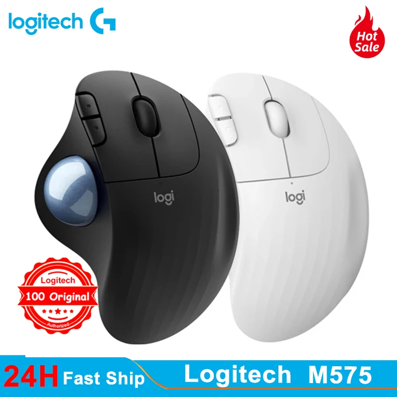 

Мышь Logitech M575 ERGO Trackingball, 5 кнопок, 2000DPI, 2,4 Гц, беспроводная удобная мышь с низким энергопотреблением для офиса и дома