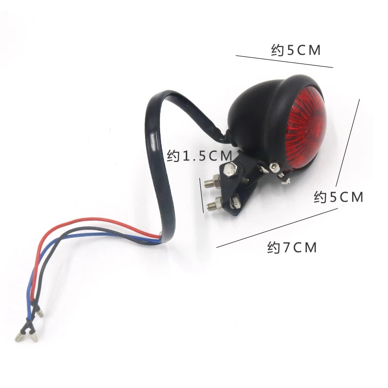 

1 Set Universal Retro Motorcycle LED Piranha Tail Light Integrated Light Turn Signal Brake Light Rear Driving Lamp