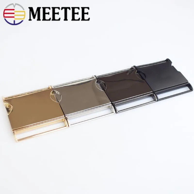 

2pc Meetee Metal Buckles 30-50mm Quick Side Release Buckle Dog Collar Webbing Belt Clip DIYLeathercraft Garment Bags Accessories