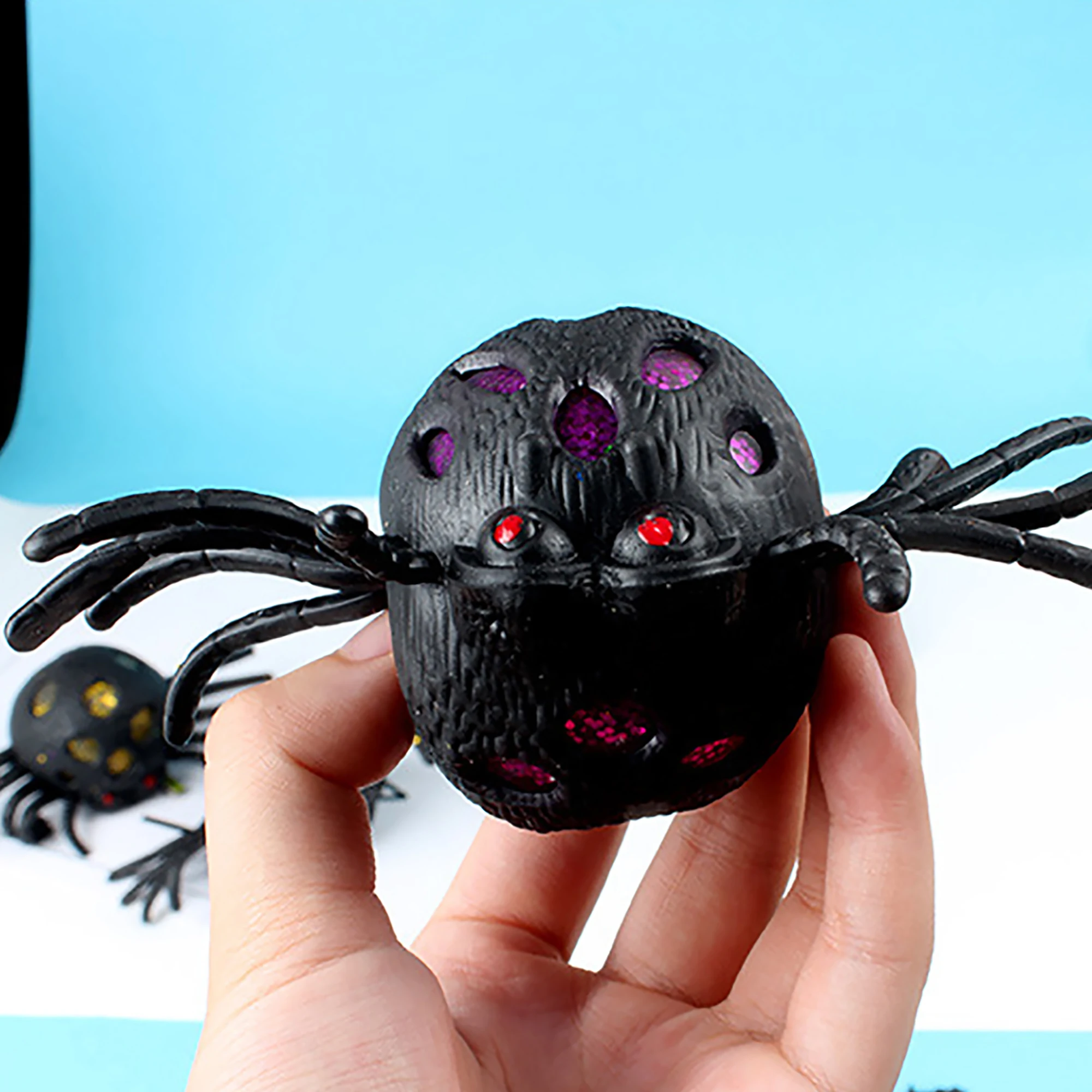 

Funny Spider Toy Little Trick Play Game 15ml Push And Bubble The Feeling Of Fidgety Toy Autistic Reduce Stress Stimulation Gift