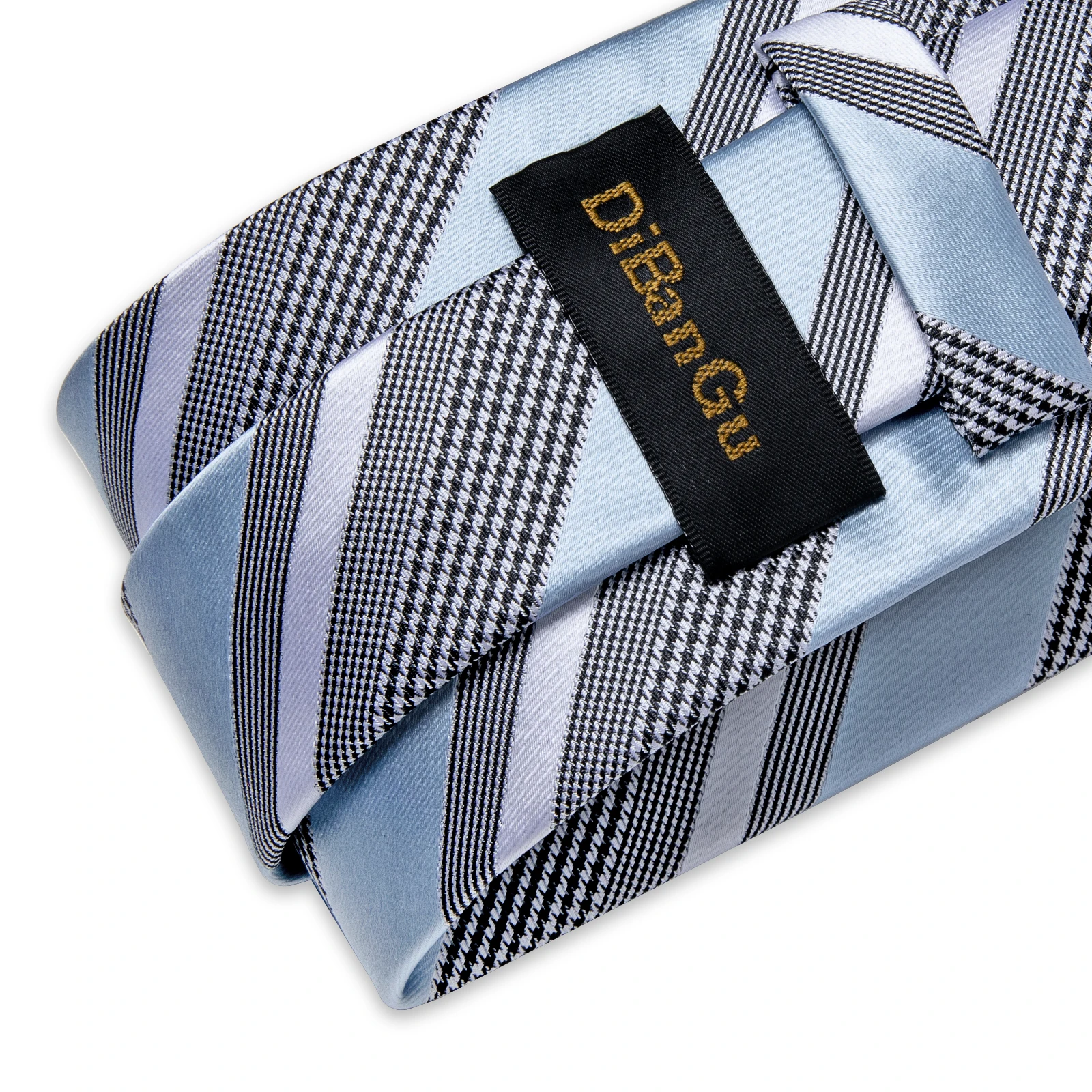 Роскошный светильник синие полосатые шелковые галстуки для мужчин Хаундстут