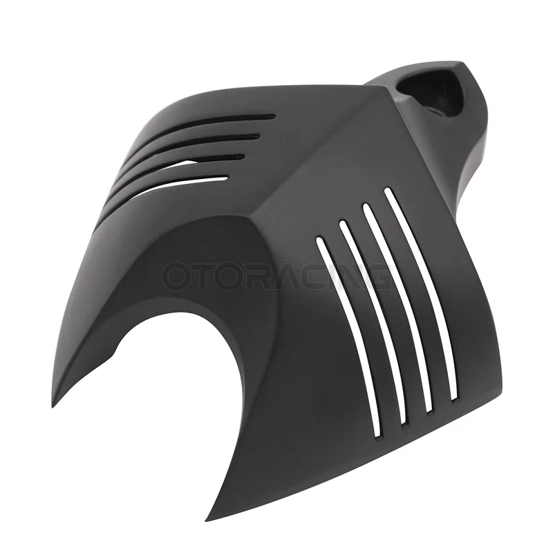Мотоциклетные запчасти V Shield Stock Cowbell Horn Cover для Harley Dyna Glide Street FXDB Fat Bob Twin Cam 88 96 Electra EVO