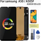 AMOLED для Samsung Galaxy A50 SM-A505FNDS A505 LCD A505FDS дисплей сенсорный экран дигитайзер с рамкой для Samsung A50 lcd