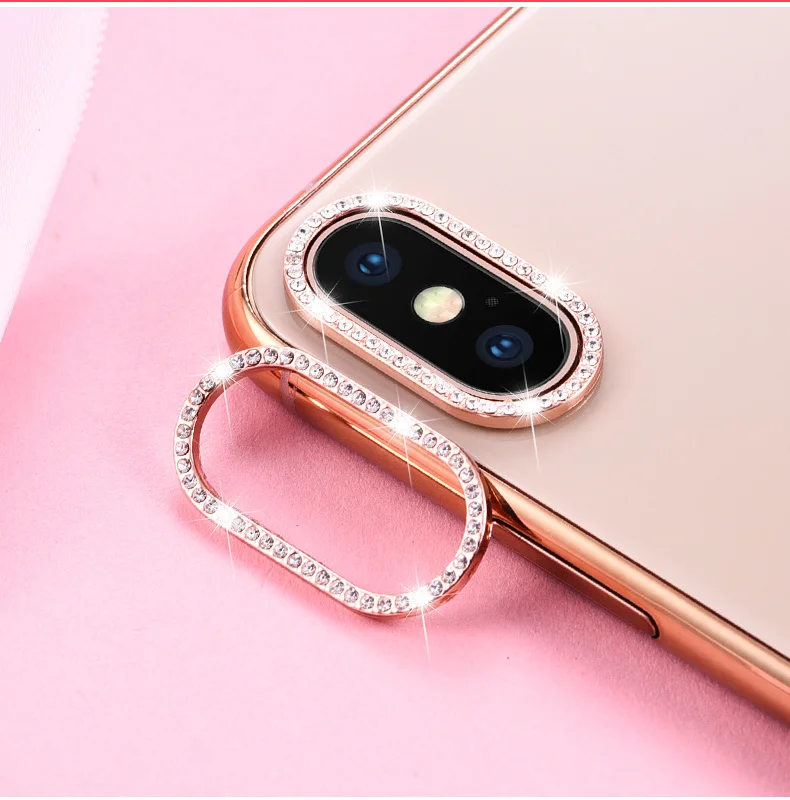 Кольцо для камеры протектор iPhone XR крышка объектива со стразами Защита SE2 7 8 Plus XS Max