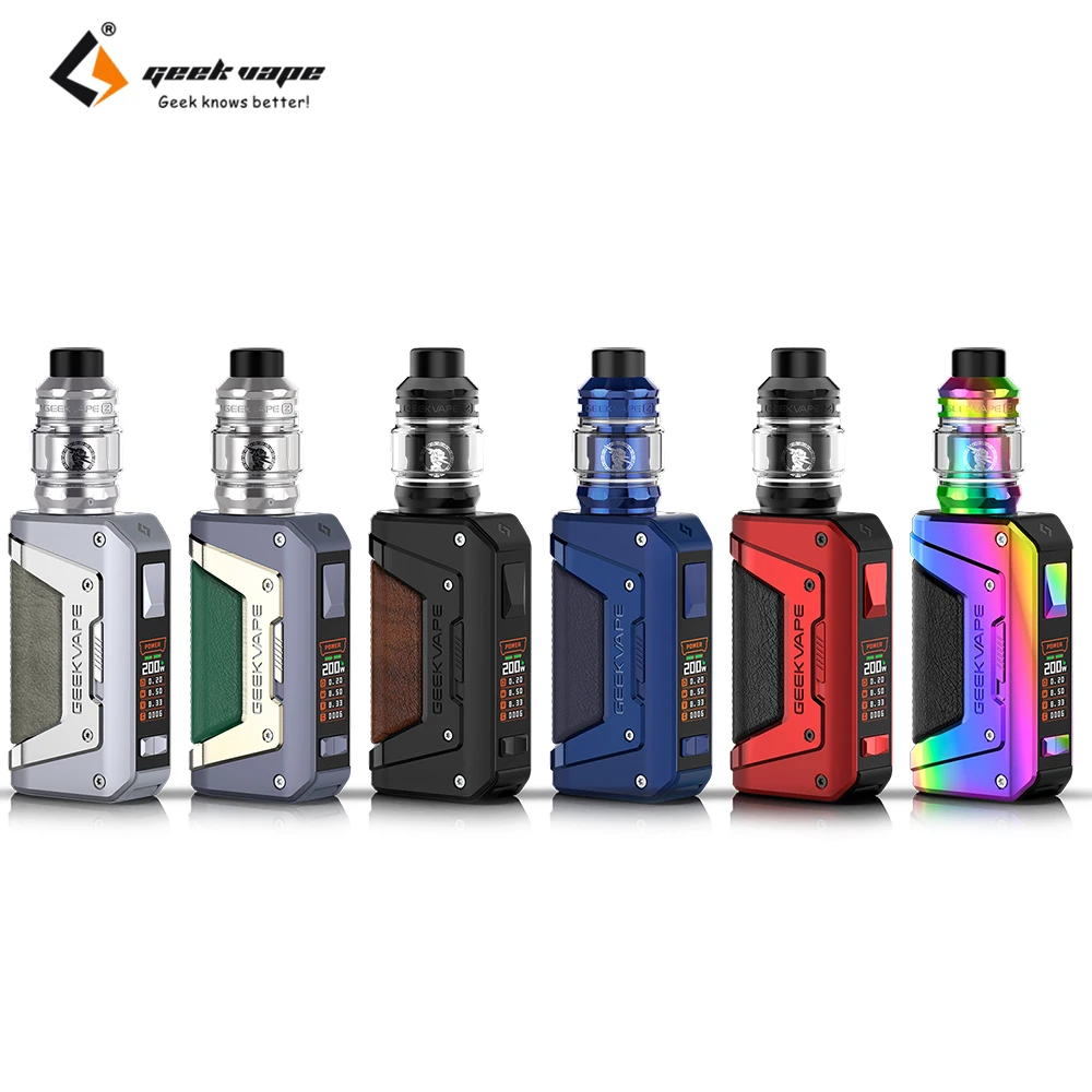 

Original Geekvape L200 Kit 200W with Z Sub Ohm Tank External Dual 18650 Battery Z Series Coil Electronic Cigarette Mod Kit