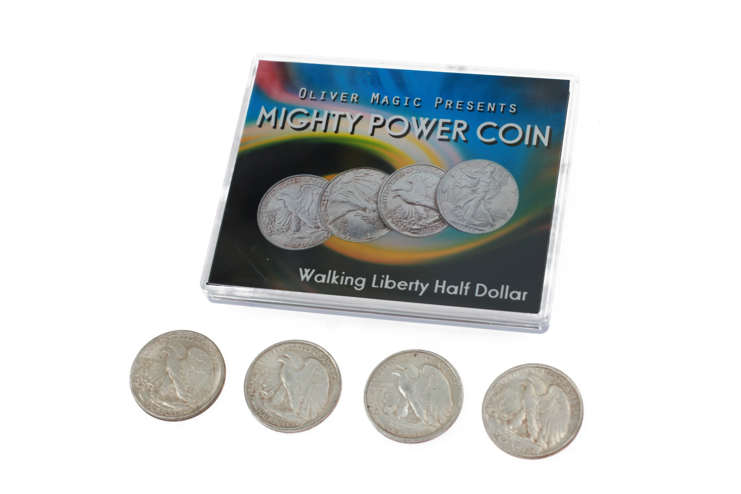 Монета Mighty Power Coin (Walking Liberty Half Dollar) от Оливера волшебные фокусы реквизиты