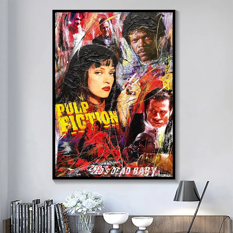 Граффити портрет на холсте Плакаты и печати абстрактный характер холст