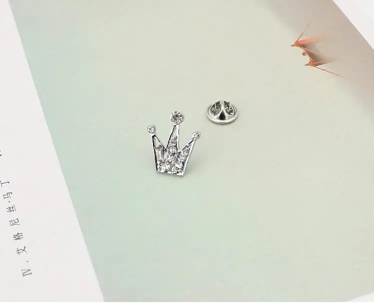 Женская и мужская Брошь Стразы в форме короны с кристаллами | Украшения