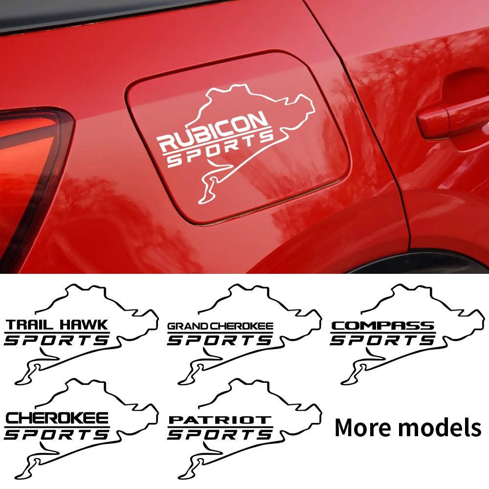 Тюнинг автомобиля Декор крышка топливного бака Защитная Наклейка для Jeep Ranegade