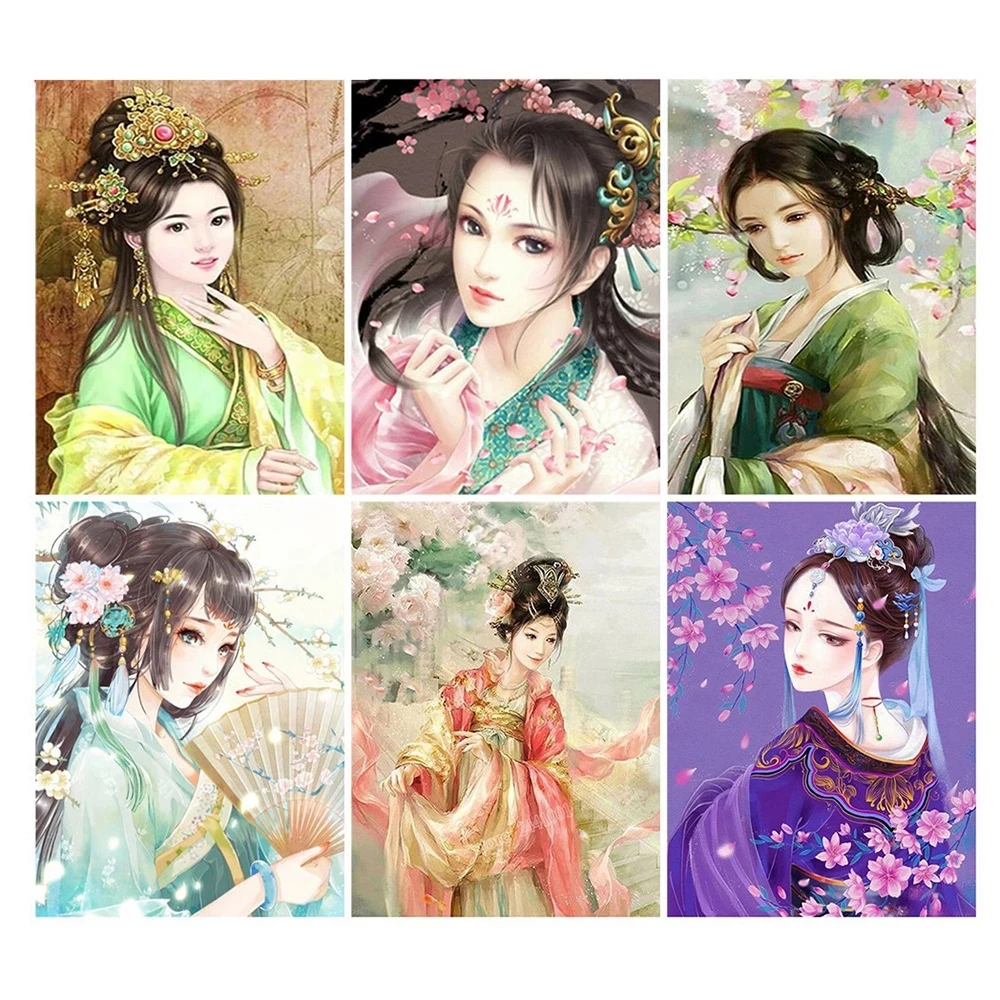 

Full Square/round Diamond Painting Portrait Diamond Embroidery Beauty Wall Pictures of Rhinestones Mosaic Home Decortion